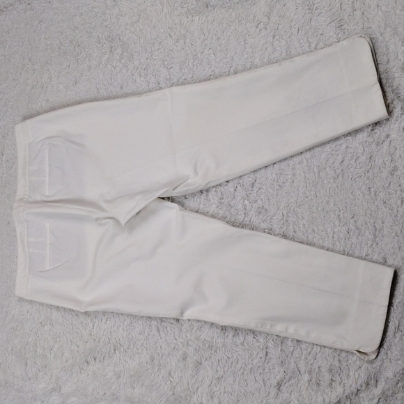 Talbots Chatham Ankle Petite White High Rise Straight Leg Casual Pants - Picture 9 of 14